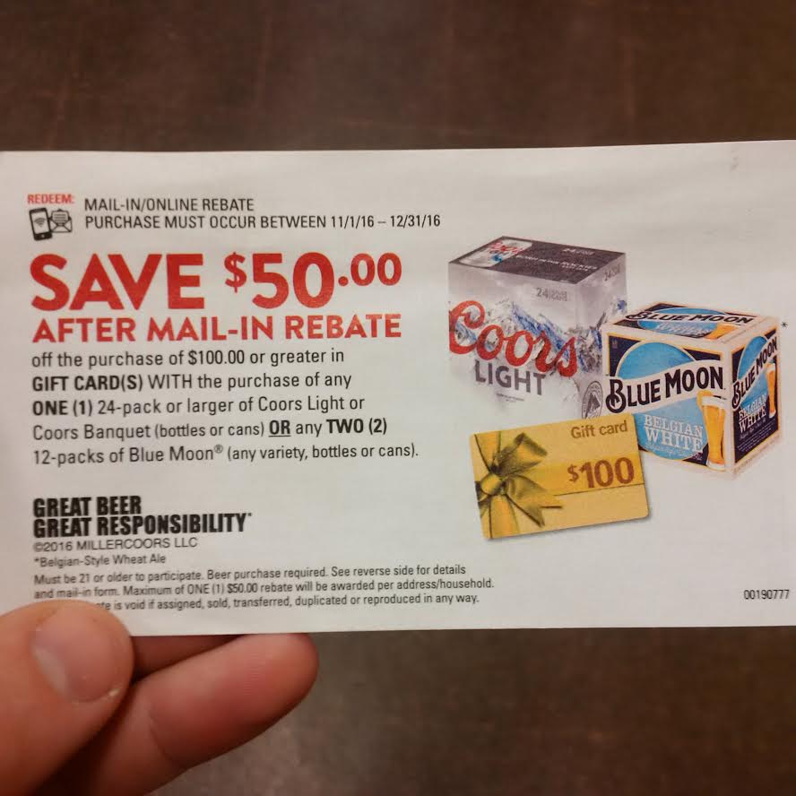 Coors Light Mail In Rebate 20 Prepaid Mastercard