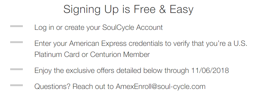 American Express Adds SoulCycle Benefits For Platinum Centurion Cardholders Doctor Of Credit