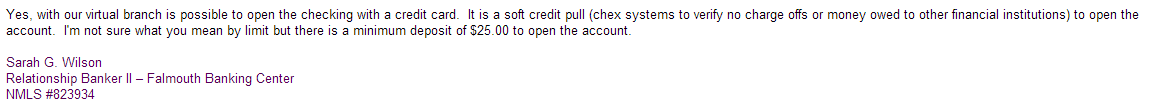 bank of maine soft credit pull