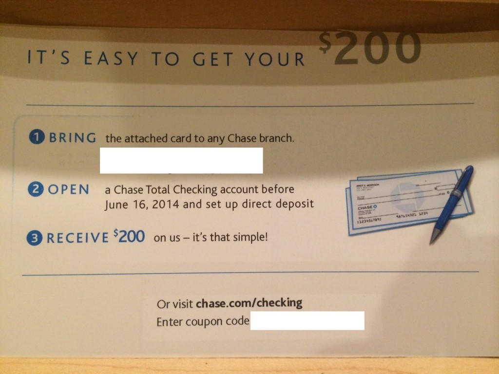 [Finished] Three Chase Coupons To Give Away: $500, $300 & $200 - Doctor