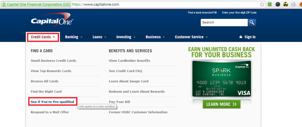 capital one pre-approval