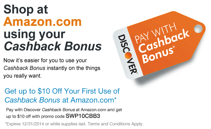 discover amazon $10