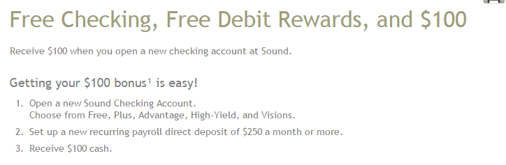 sound credit union $100 bonus