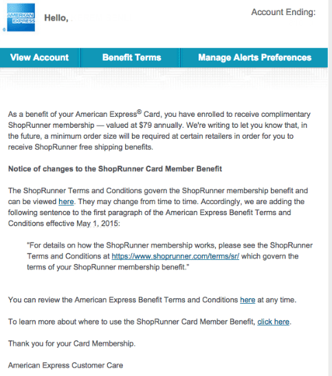 american express shoprunner