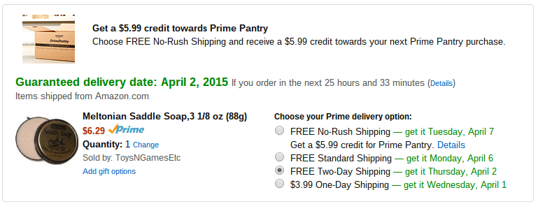 Changes To Amazon S No Rush Shipping Option For Prime Members