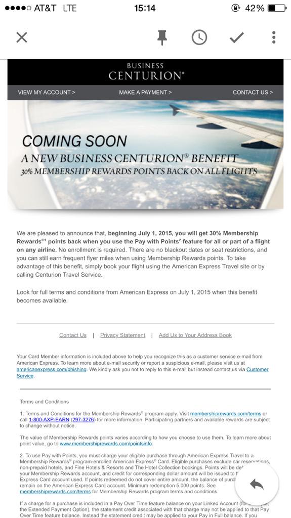 new-american-express-business-centurion-benefit-30-points-rebate-when