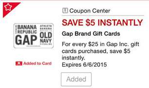 gap giftcard deal