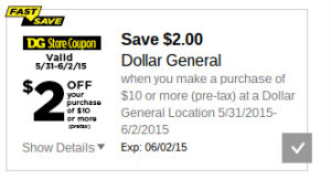 DG $2 off