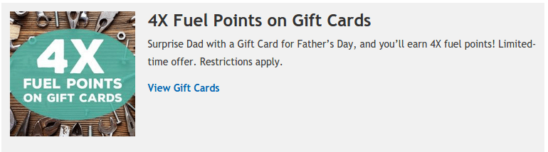 kroger 4x fuel points