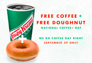 krispy kreme free doughnut