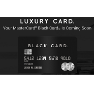 Luxury Card Mastercard Black Card Offer Details