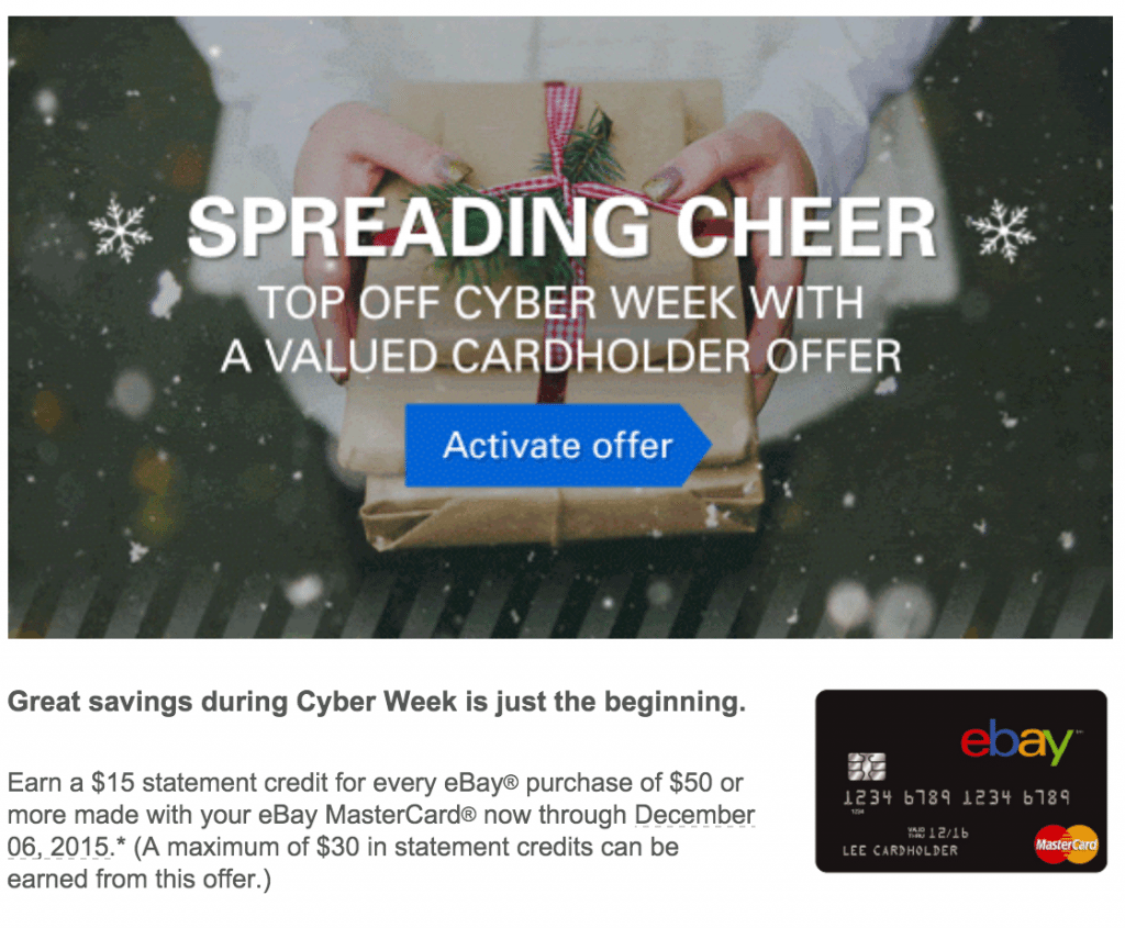 [Expired] Paypal/eBay Mastercard Get 30 On 100 with eBay Purchases Doctor Of Credit