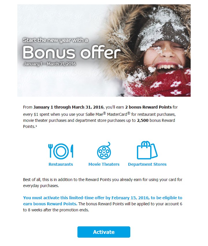 sallie mae bonus offer