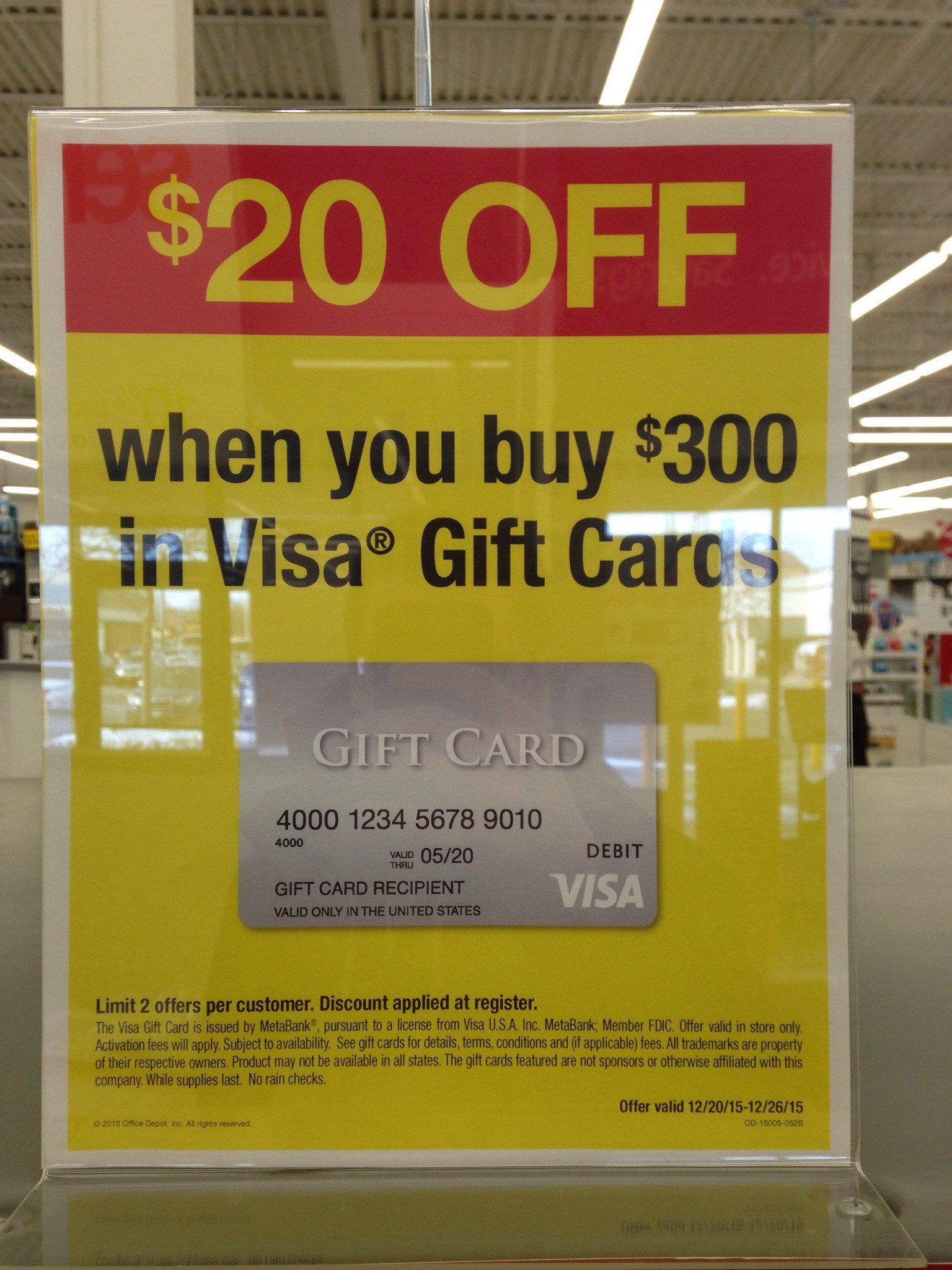 Visa® $300 Gift Card