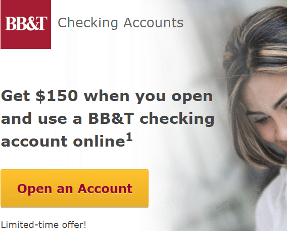 bb&t checking promo