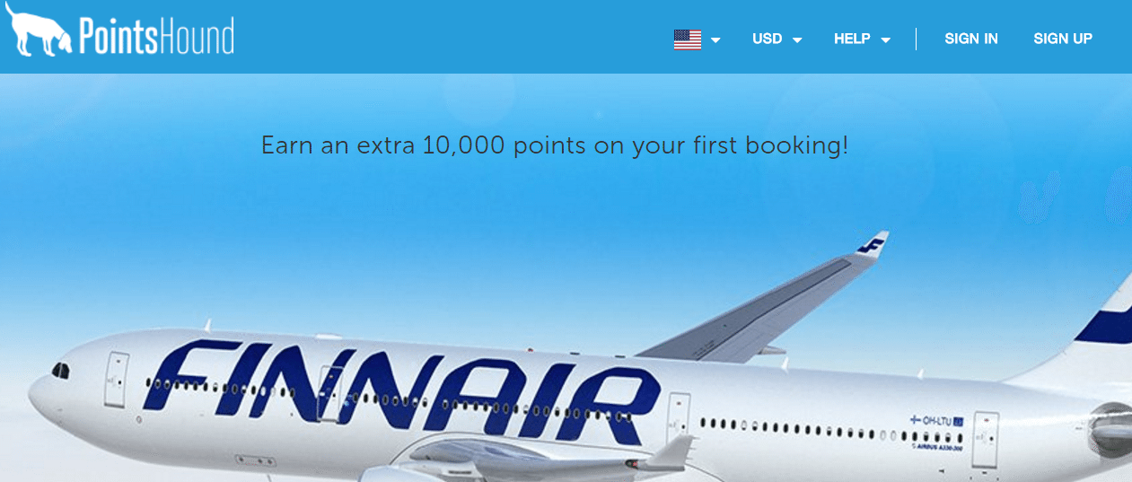 pointshound 10,000 finnair points