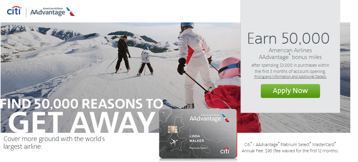Citi American Airline 50,000 Mile Offers + Get Match To 60,000 Miles