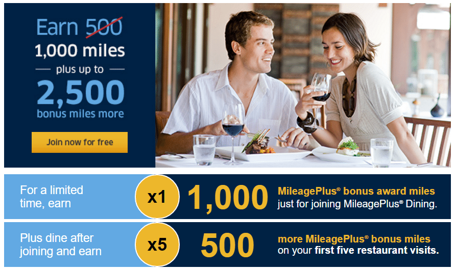 mileage plus dining