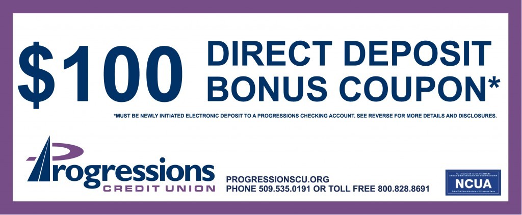 progressions credit union $100 bonus