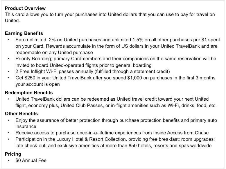 united no fee card