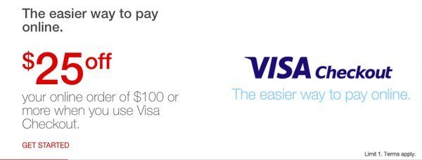 visa checkout 100 staples