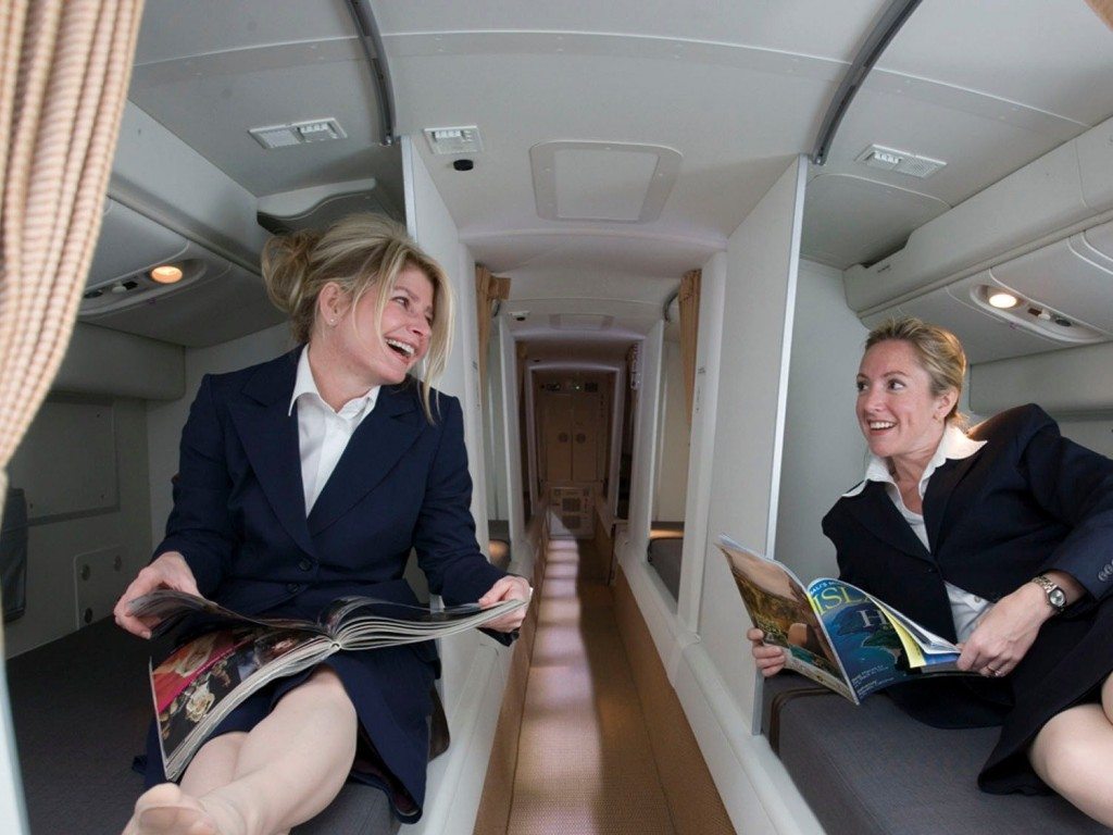 airline sleeping quarters