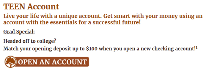 our credit union $100 checking bonus