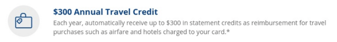 chase sapphire reserve $300 travel credit