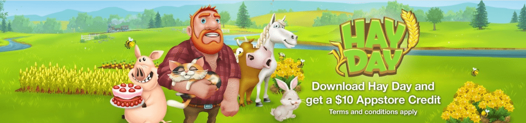 hayday $10 credit
