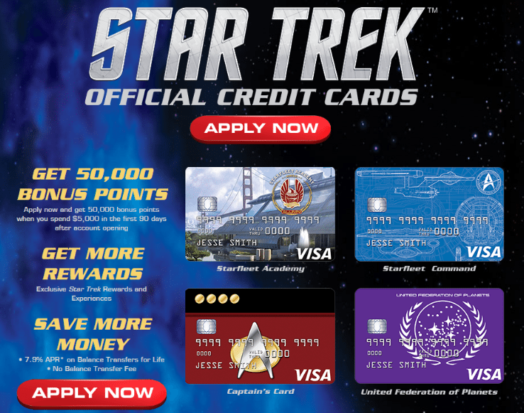star trek credit card