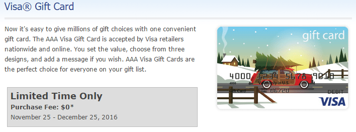 Fee-Free Visa Gift Cards for AAA Members Select Areas - Doctor Of Credit