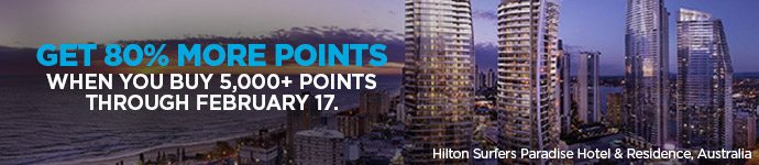 Hilton Buy Points 80% Bonus