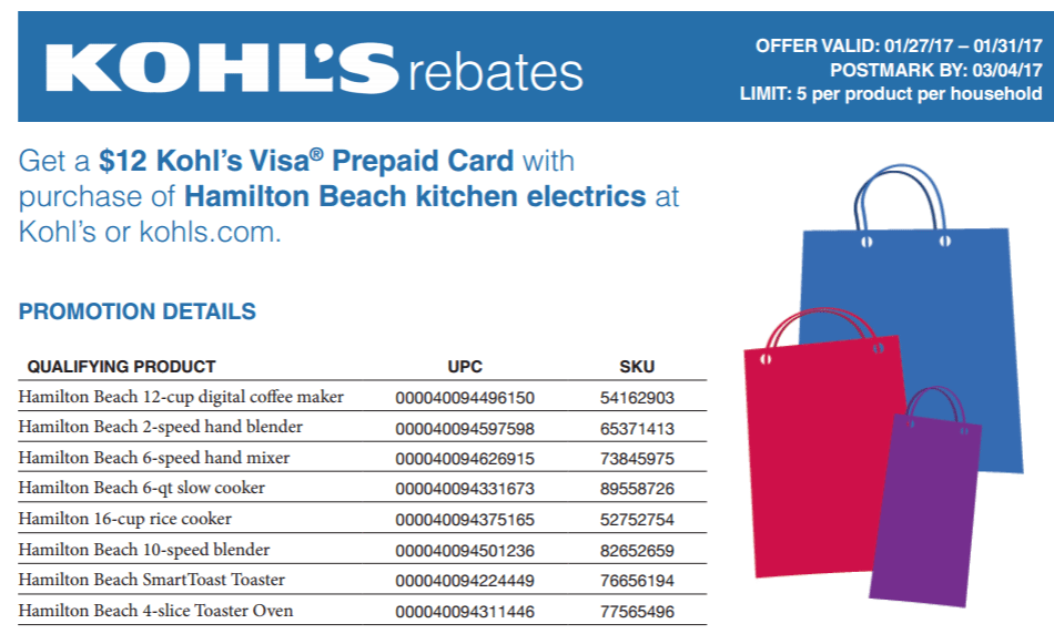 Kohl S Rebates