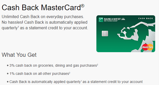 cashback mastercard