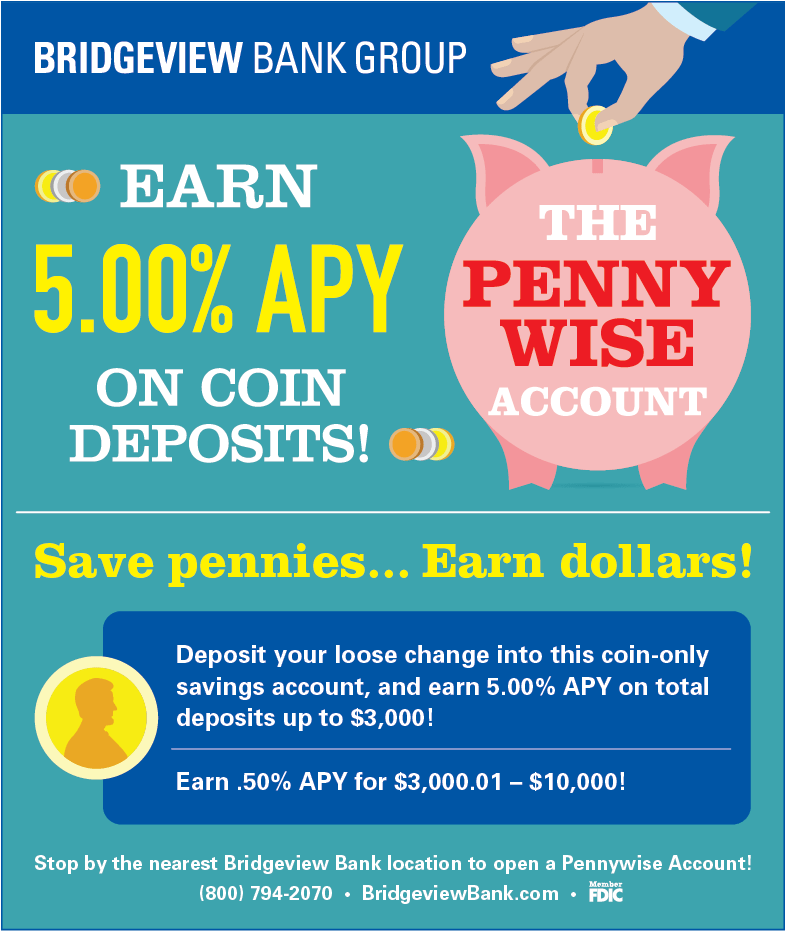 [IL only] Bridgeview Bank 5 APY On Balances Up To 3,000 (Coin