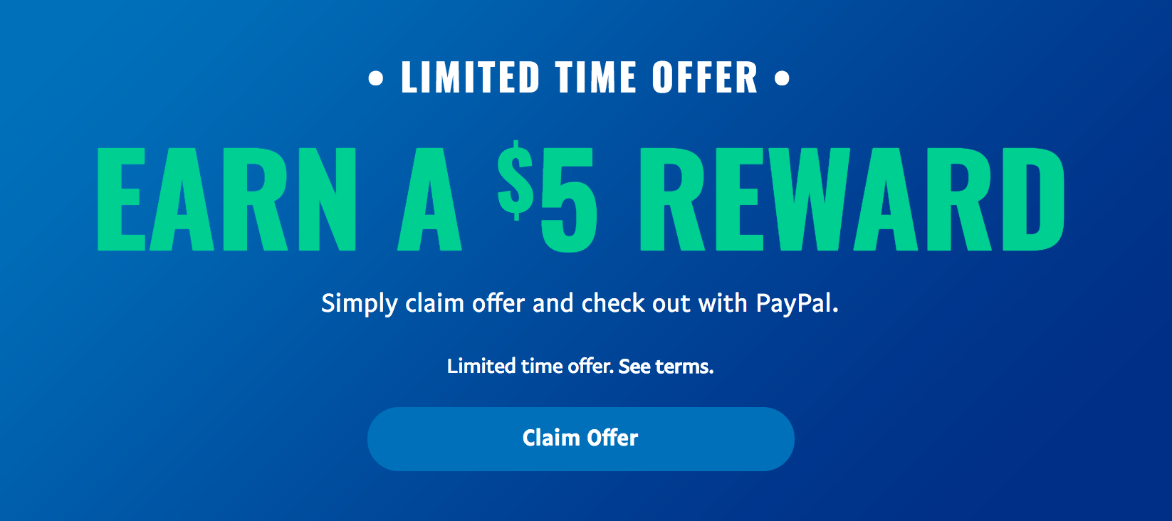 targeted free 5 from paypal with purchase doctor of credit