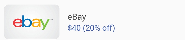 ebay 20% off