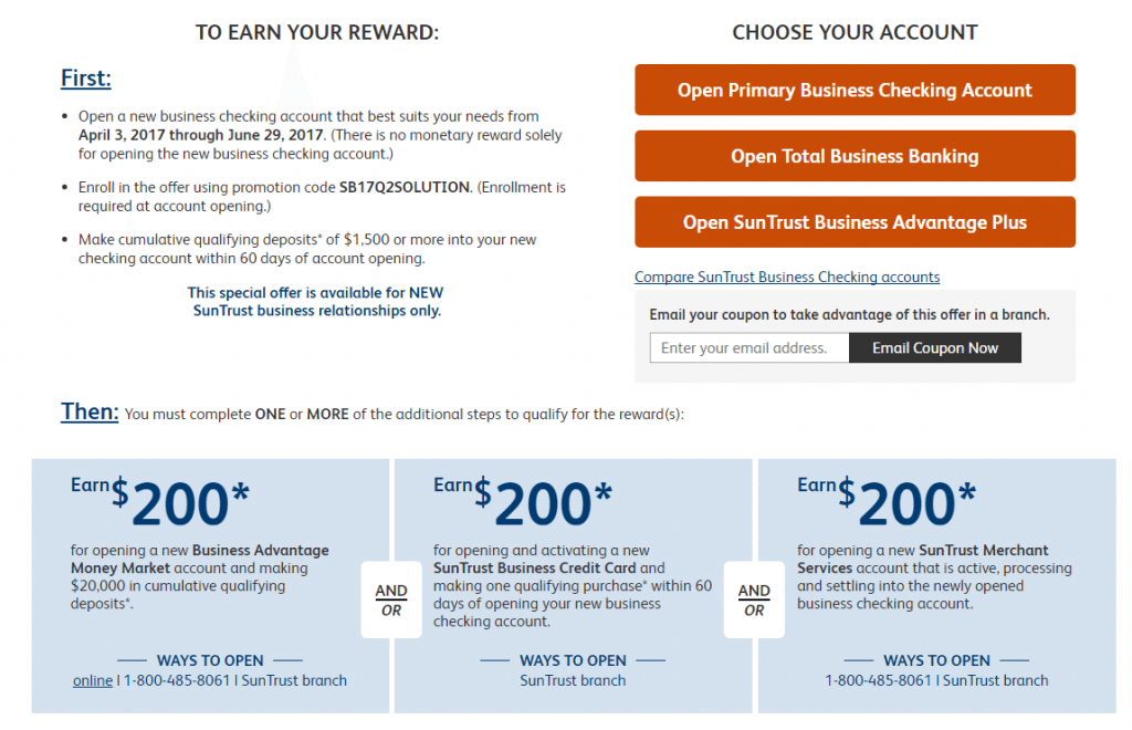 suntrust bonus