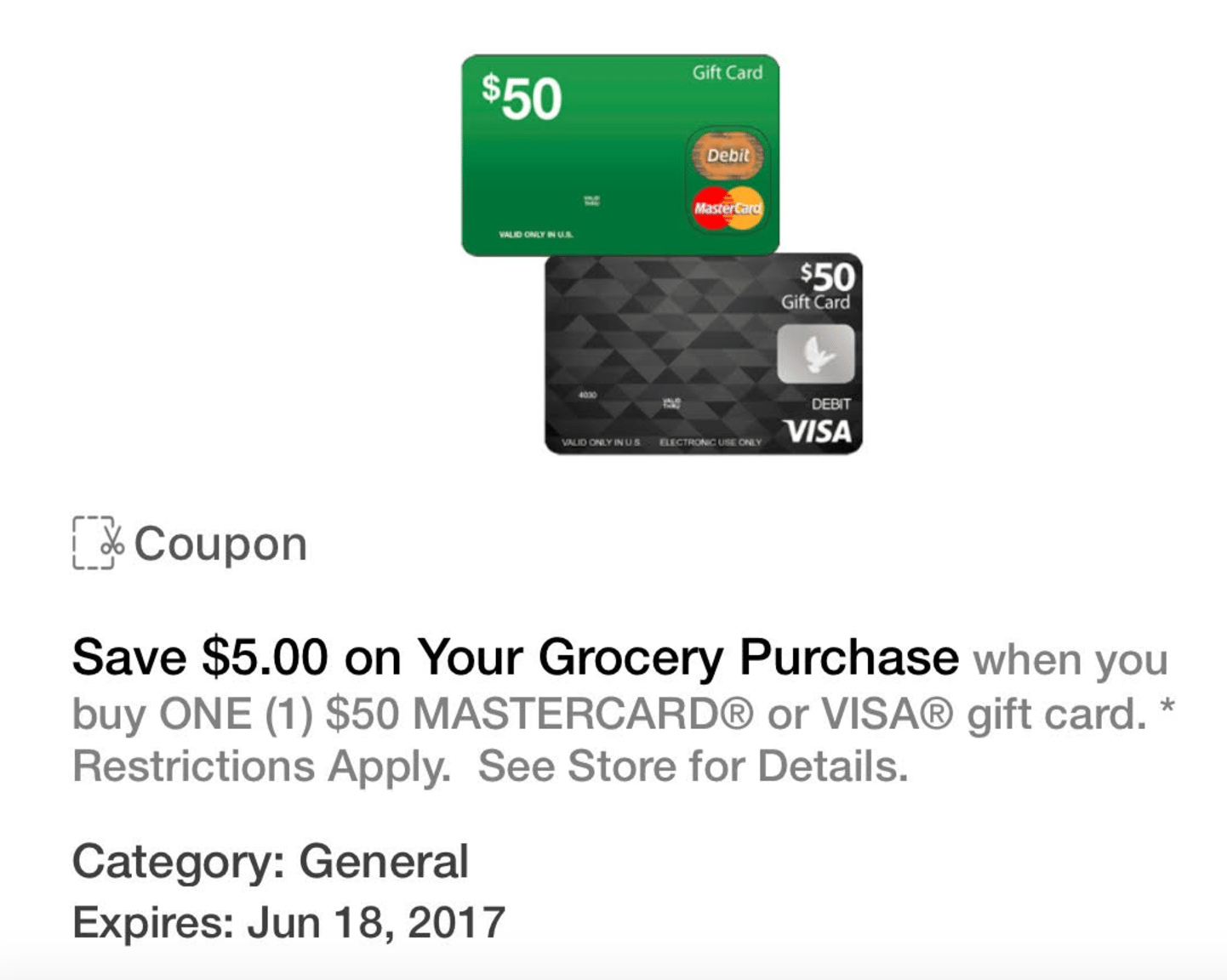 Kroger 5 Off Groceries With 50 Visa Mastercard Gift Card 4x Fuel Points