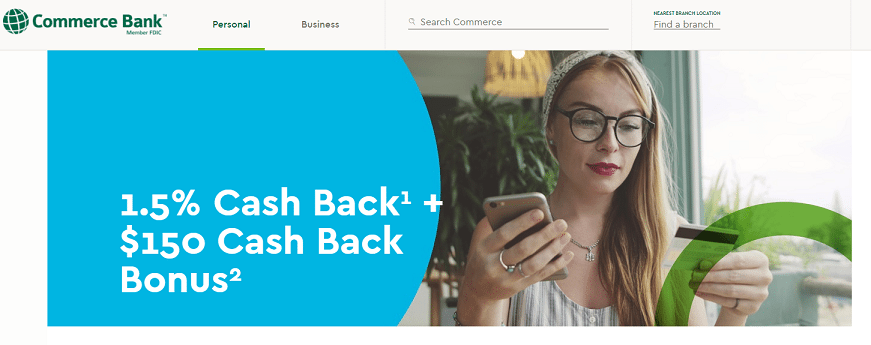 Commerce Bank Special Connections Credit Card 150 Sign Up Bonus 1 5 Cash Back On All Purchases Mo Ks Il Ok Co Doctor Of Credit