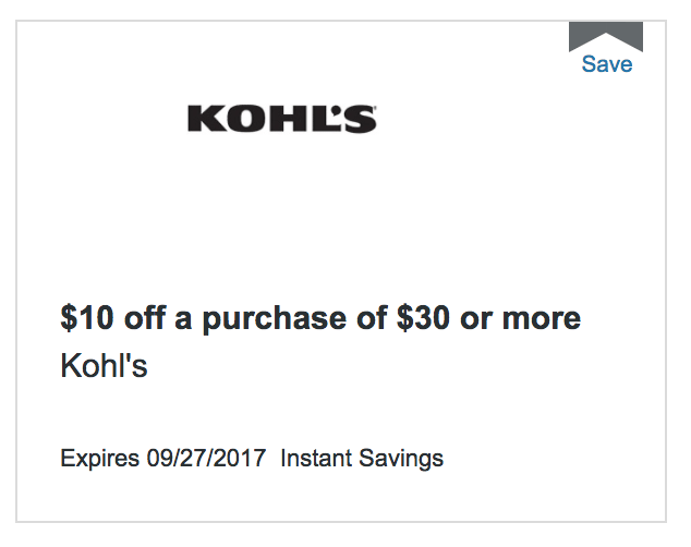 [Expired] Free 10 Kohl’s Cash with Discover Card [expires 9/27/17
