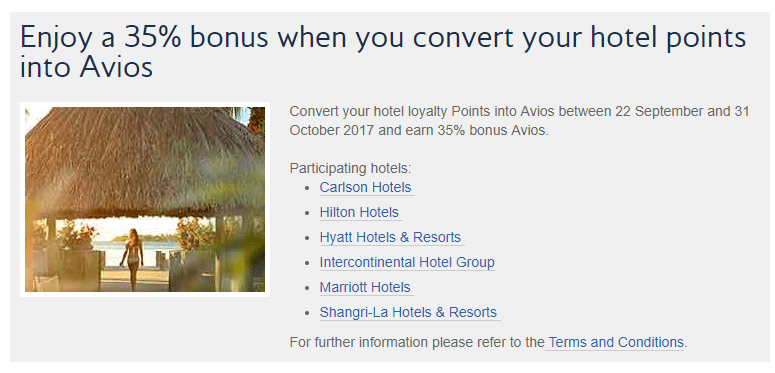 Expired British Airways Transfer Hotel Points Get A 35 Bonus The Fine Print