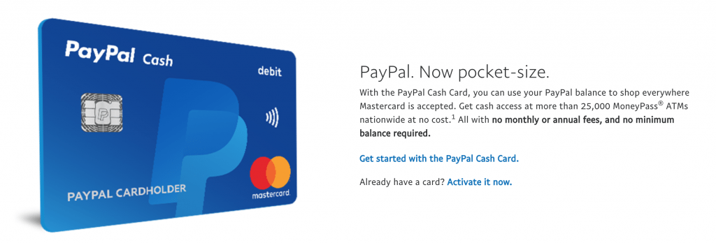Paypal Releases New Debit Card with No Monthly Fees ...