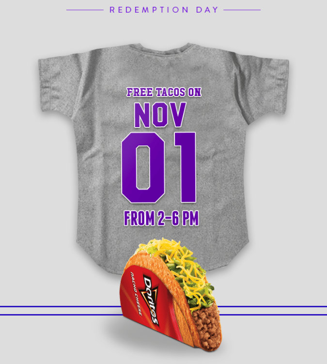 [Expired] Taco Bell Free Doritos Locos Tacos Today Only 2PM6PM