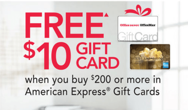Expired Office Depot Max Get 10 Gift Card With 200 Amex Get A 10 Office Depot Max Gift Card When You 200 Or More In America Express Cards At S