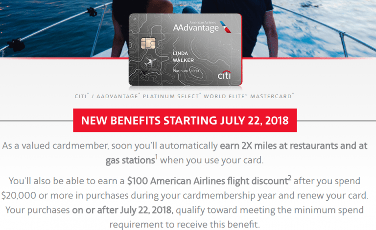 Citi American Airlines Platinum Card Adding New Benefits & Increased