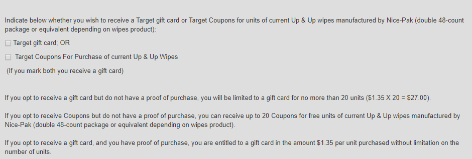 target up and up wipes lawsuit