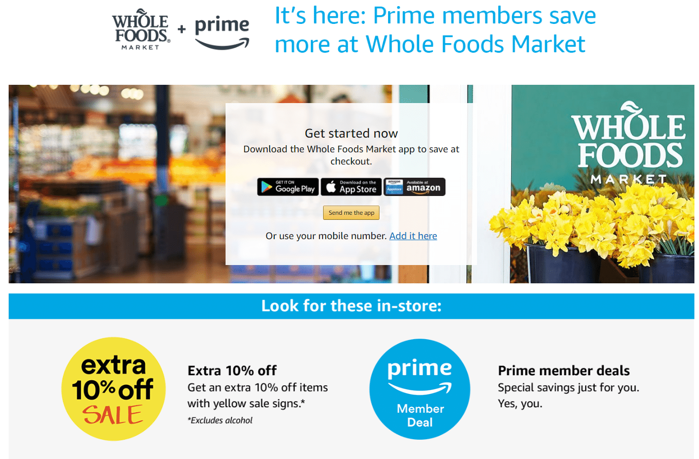 Prime Members Get Whole Foods Discounts Nationwide