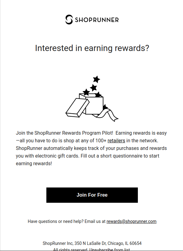 ShopRunner Trialing Rewards Program Doctor Of Credit