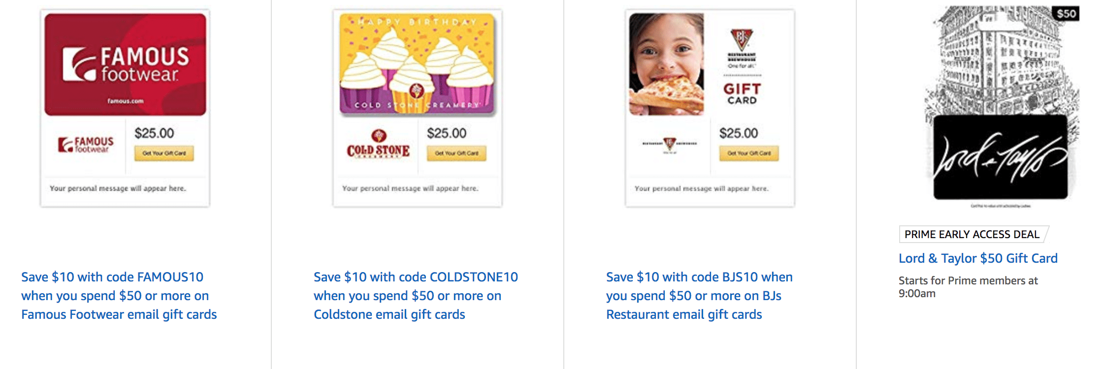 [Expired] Amazon 50 Lord & Taylor Gift Card for 40 Doctor Of Credit